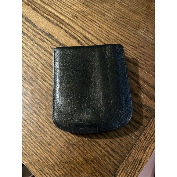 The Original Taxi Wallet Black Leather/Black Interior Bifold Billfold Vintage - Picture 5 of 9